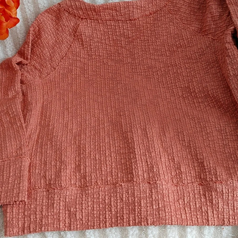 NEW Two by Vince Camuto Cardigan Sweater Slub Knit Pink Coral Textured Ladies S - Picture 11 of 11